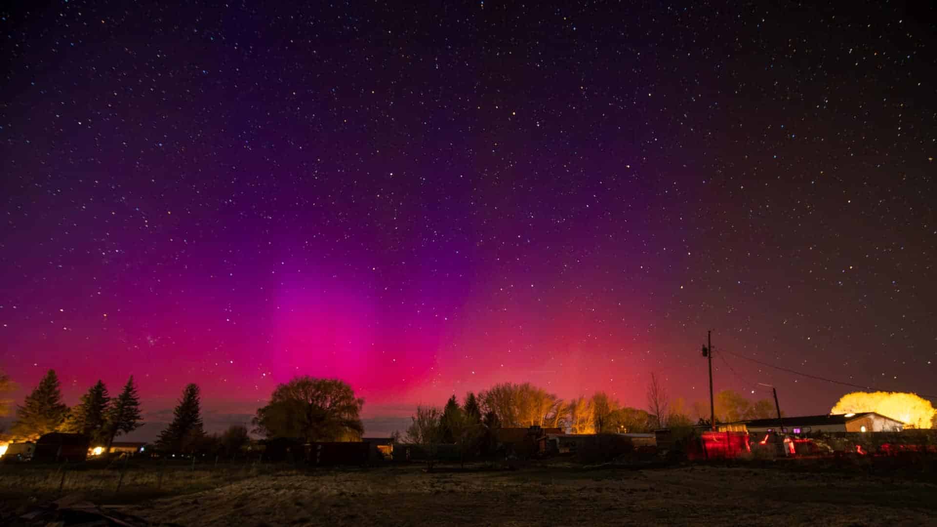 Aurora boreal en Arizona